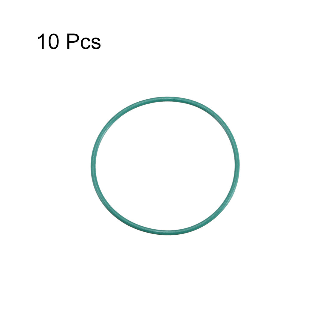 uxcell Uxcell Fluorine Rubber O Rings 30mm OD 28mm Inner Dia 1mm Width Seal Gasket Green 10Pcs