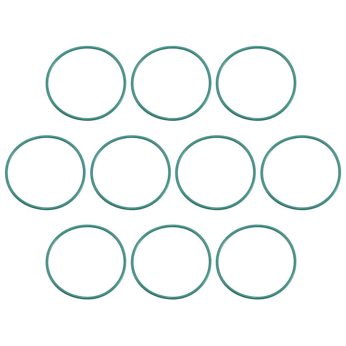 uxcell Uxcell Fluorine Rubber O Rings 30mm OD 28mm Inner Dia 1mm Width Seal Gasket Green 10Pcs
