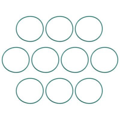 uxcell Uxcell Fluorine Rubber O Rings 30mm OD 28mm Inner Dia 1mm Width Seal Gasket Green 10Pcs