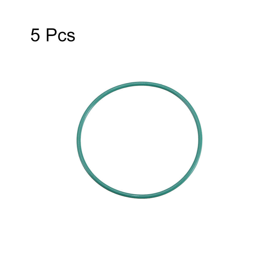 uxcell Uxcell Fluorine Rubber O Rings 32mm OD 30mm Inner Dia 1mm Width Seal Gasket Green 5Pcs