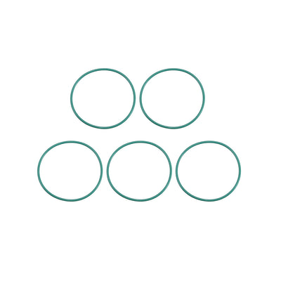 uxcell Uxcell Fluorine Rubber O Rings 32mm OD 30mm Inner Dia 1mm Width Seal Gasket Green 5Pcs