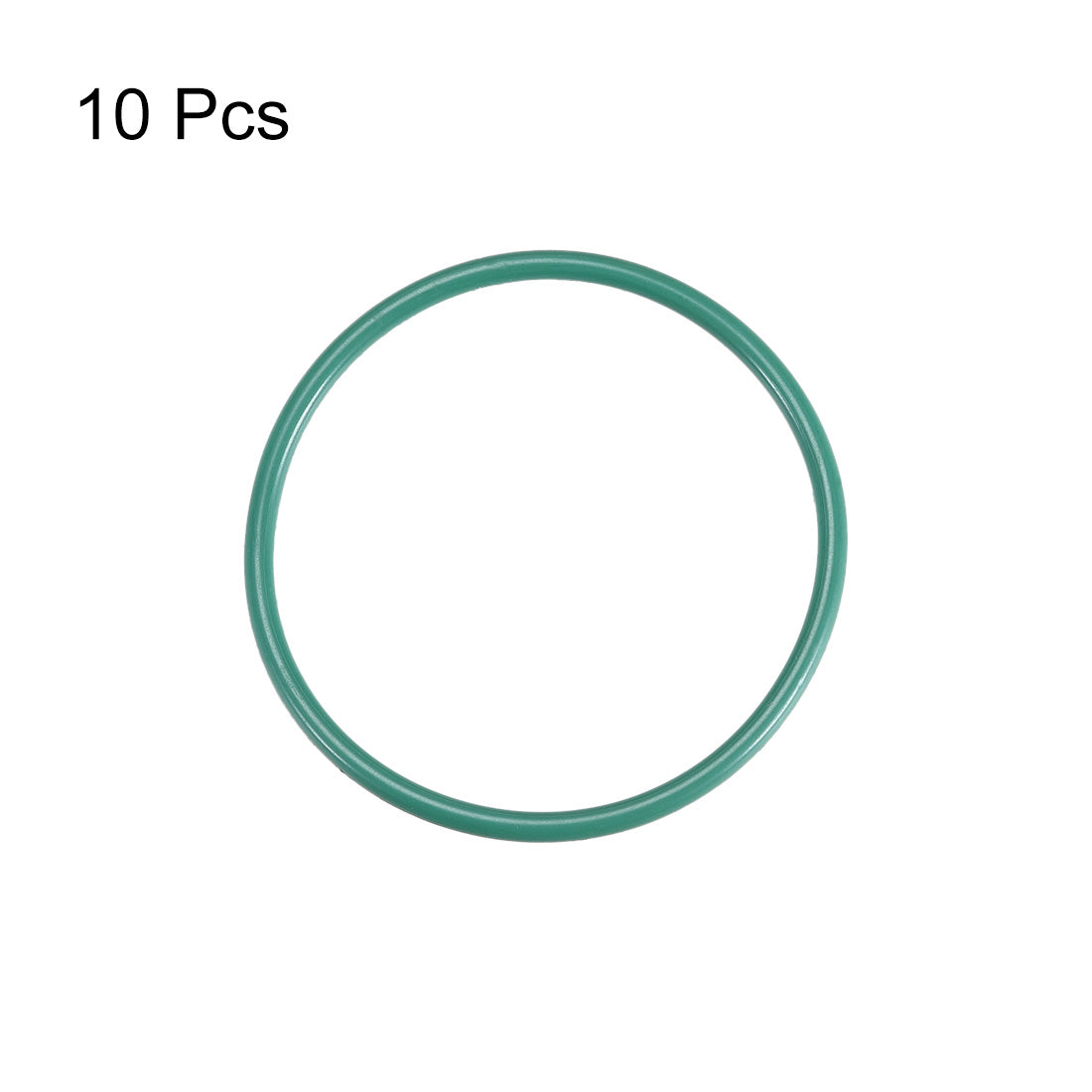 uxcell Uxcell Fluorine Rubber O Rings, 46mm OD, 41.2mm Inner Diameter, 2.4mm Width, Seal Gasket Green 10Pcs