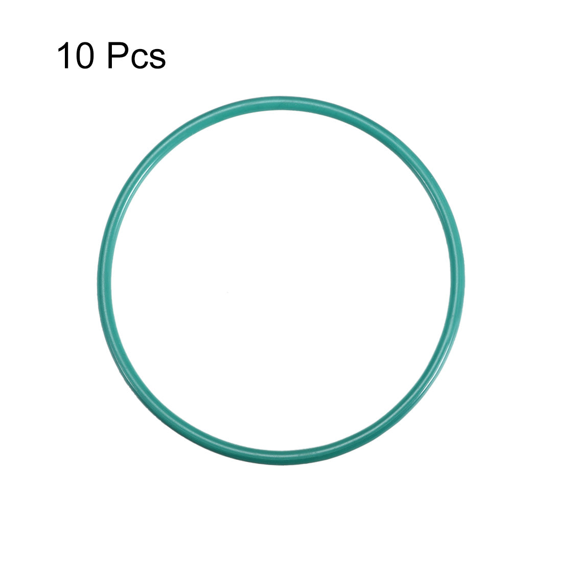 uxcell Uxcell Fluorine Rubber O Rings, 60mm OD, 55.2mm Inner Diameter, 2.4mm Width, Seal Gasket Green 10Pcs