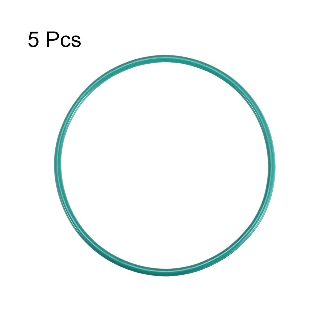uxcell Uxcell Fluorine Rubber O Rings, 72mm OD, 67.2mm Inner Diameter, 2.4mm Width, Seal Gasket Green 5 Pcs