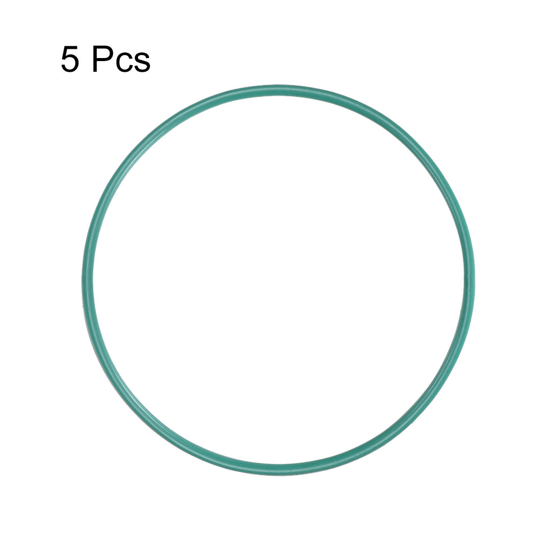 uxcell Uxcell Fluorine Rubber O Rings, 82mm OD, 77.2mm Inner Diameter, 2.4mm Width, Seal Gasket Green 5 Pcs