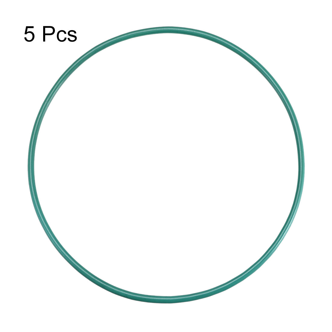 uxcell Uxcell Fluorine Rubber O-Rings, FKM Seal Gasket for Vehicle Machinery Plumbing Green, Pack of 5
