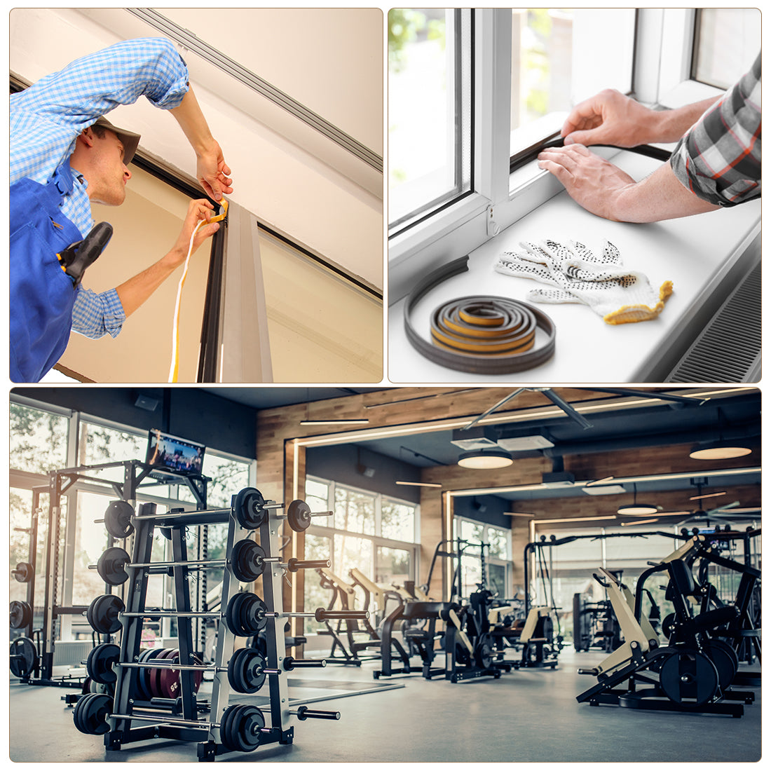 Harfington Unique Bargains Foam Tape Adhesive Weather Stripping