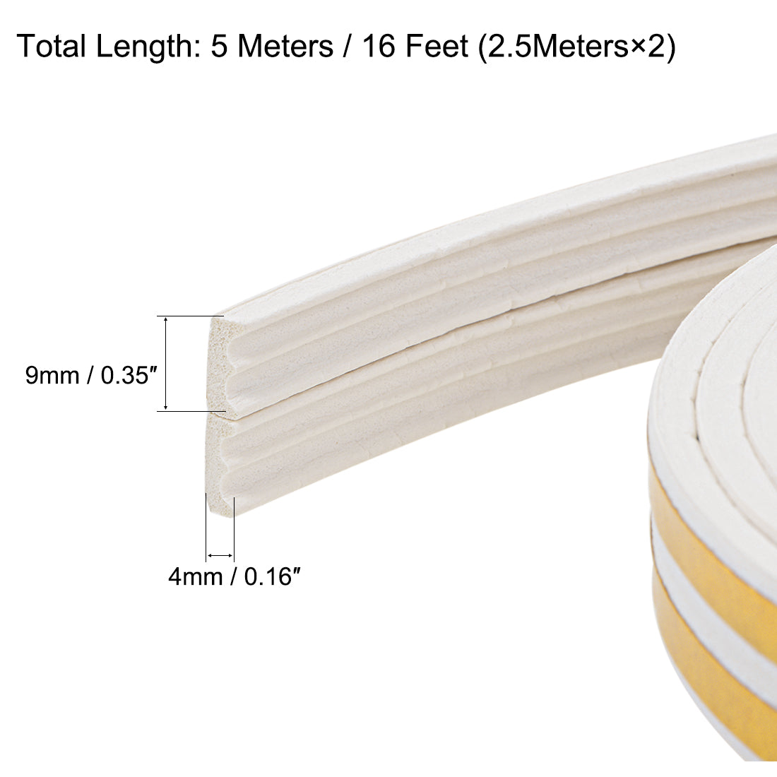 Harfington Foam Seal Strip, Adhesive Tape