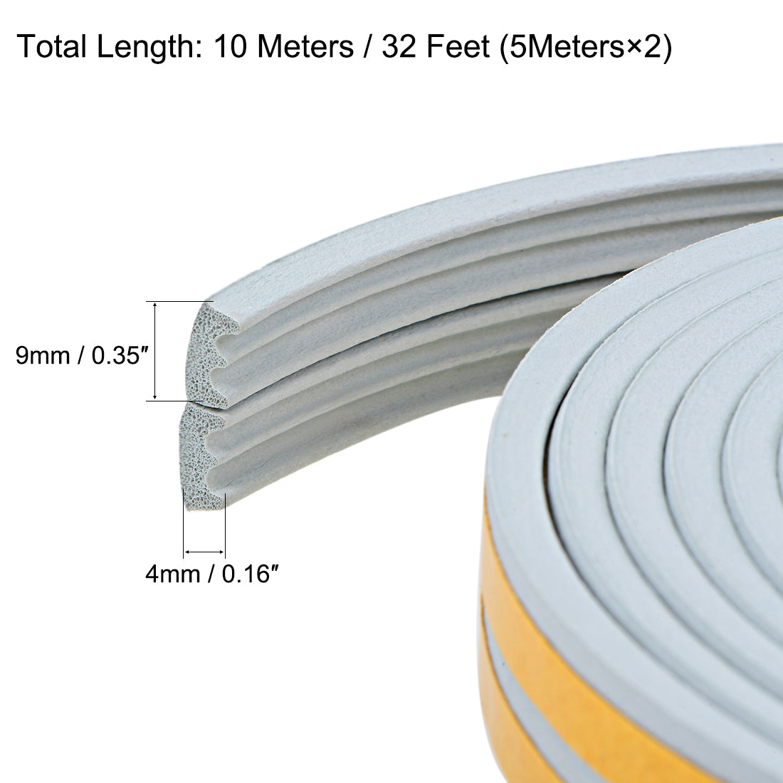 Harfington Foam Seal Strip, Adhesive Tape
