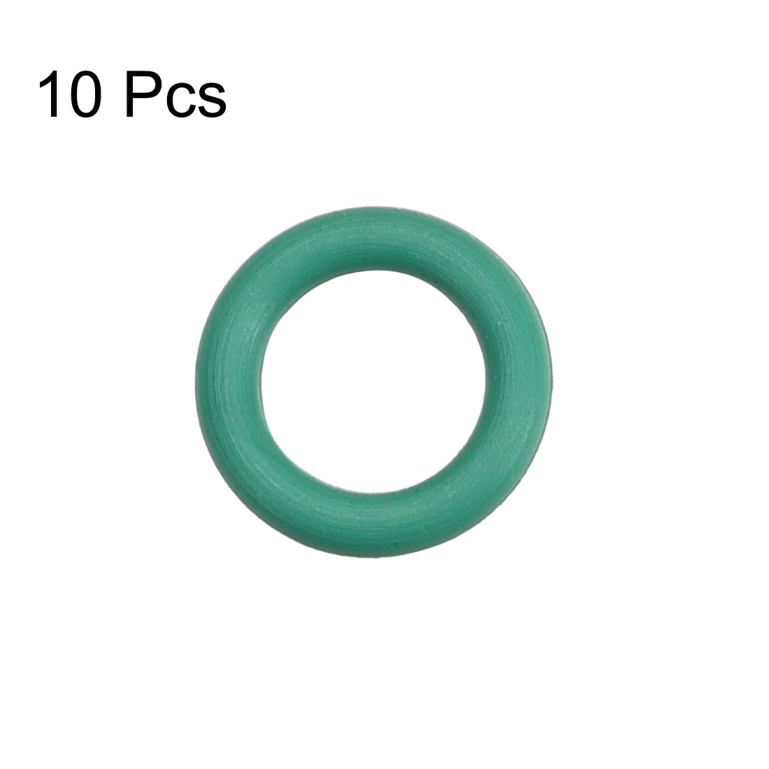 uxcell Uxcell Fluorine Rubber O Rings, 8mm OD, 5mm Inner Diameter, 1.5mm Width, Seal Gasket Green 10Pcs