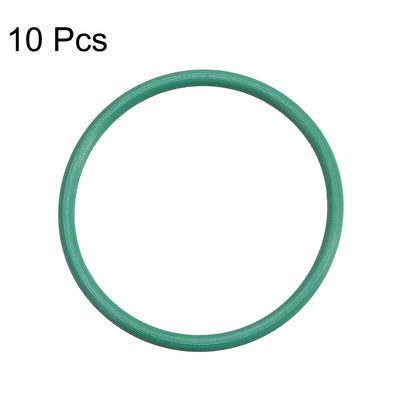 Harfington Uxcell Fluorine Rubber O Rings, 23mm OD, 20mm Inner Diameter, 1.5mm Width, Seal Gasket Green 10Pcs