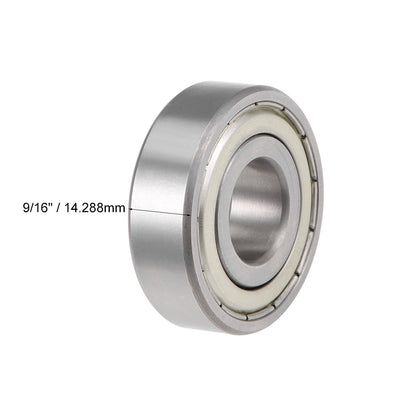Harfington Uxcell Deep Groove Ball Bearings Inch Double Shielded Chrome Steel P0 Z2