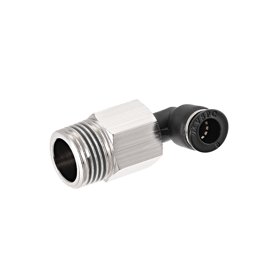 uxcell Uxcell 8mm Tube To 1/2 NPT Push Lock Elbows L Shape Air Fittings