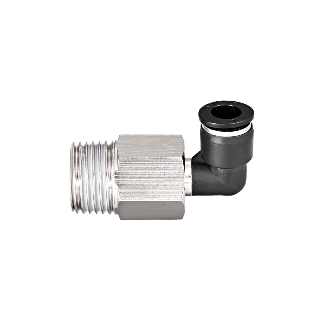 Harfington 8mm Tube To 1/2 NPT Push Lock Elbows L Shape Air Fittings 2pcs