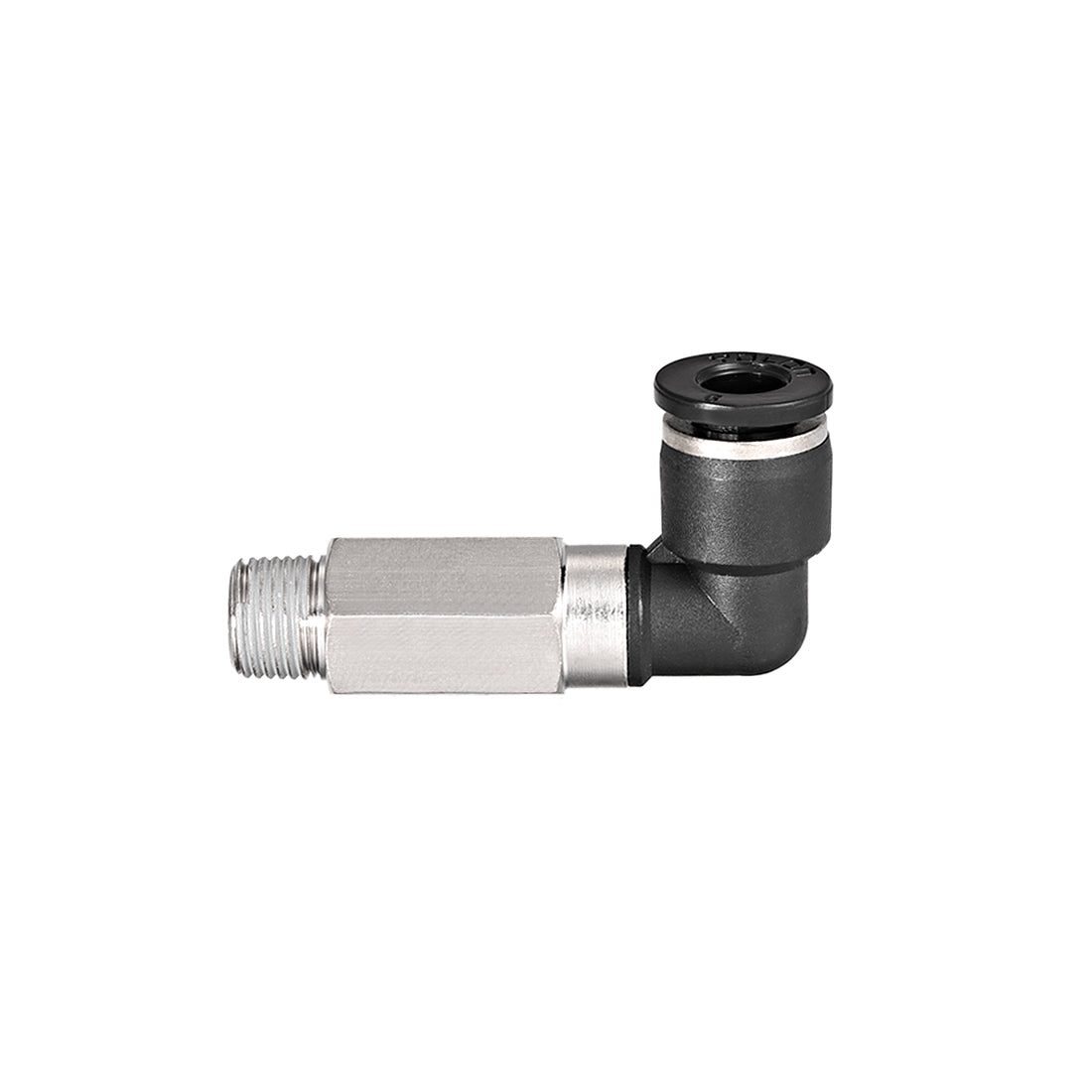 uxcell Uxcell 6mm Tube To 1/8 NPT Push Lock Elbows L Shape Air Fittings 3pcs