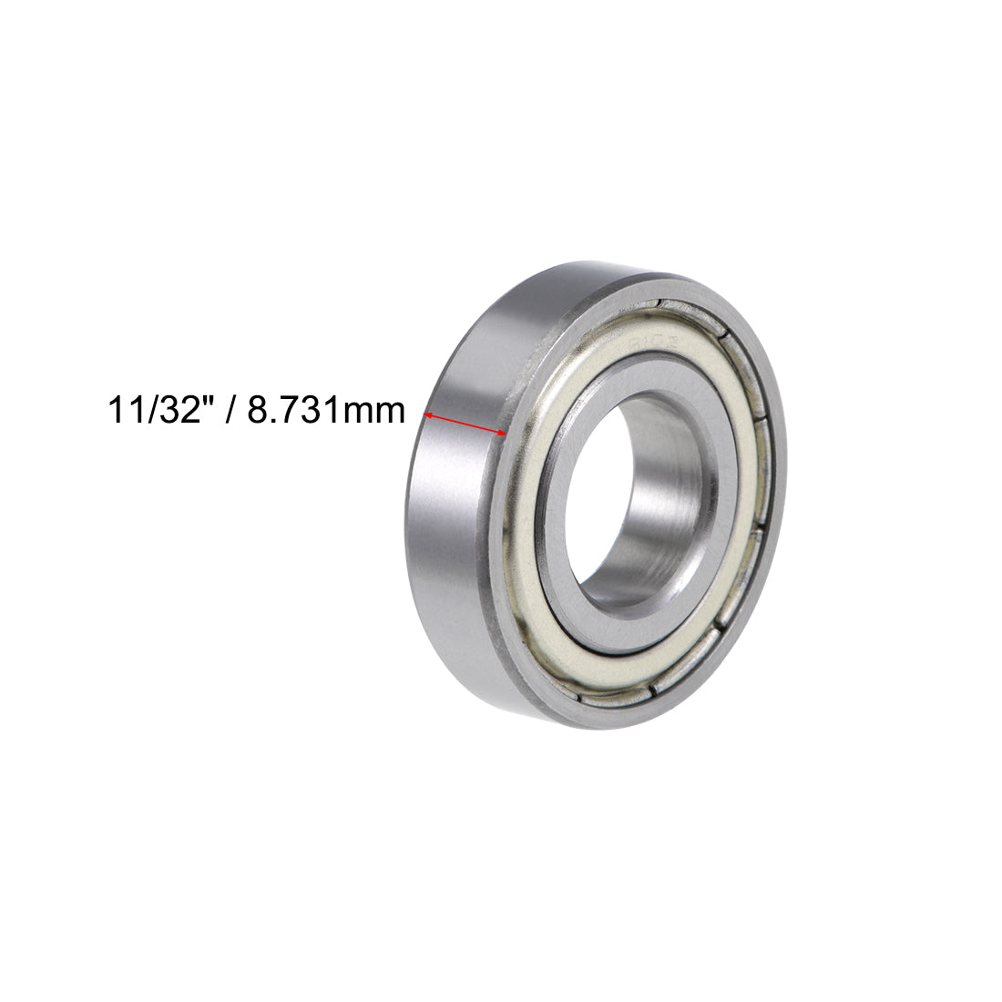 uxcell Uxcell Deep Groove Ball Bearings Inch Double Shielded Chrome Steel Roller Z2 P0