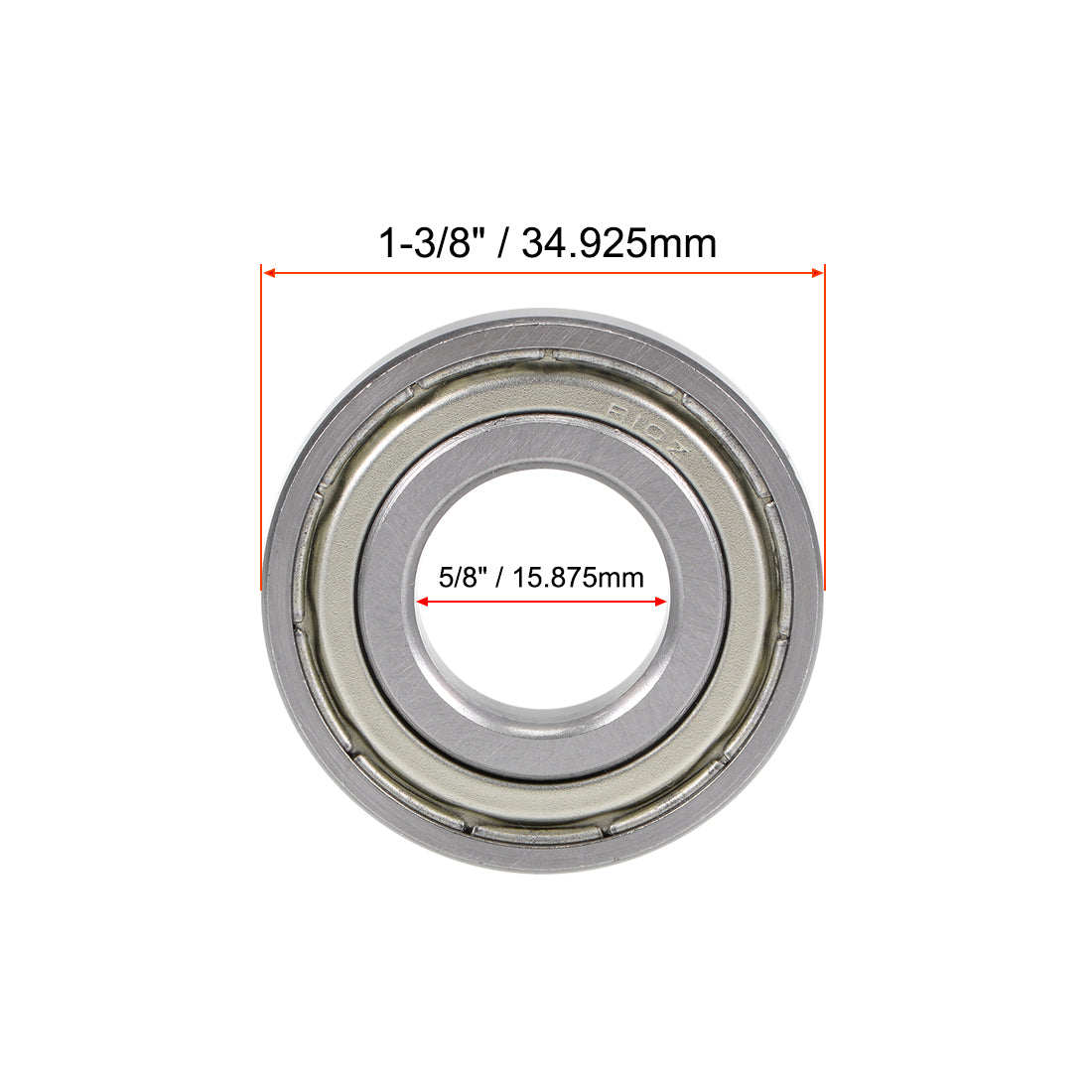 uxcell Uxcell Deep Groove Ball Bearings Inch Double Shielded Chrome Steel Roller Z2 P0