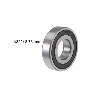 Harfington Uxcell Deep Groove Ball Bearings Inches Double Sealed Chrome Steel ABEC1 Z2