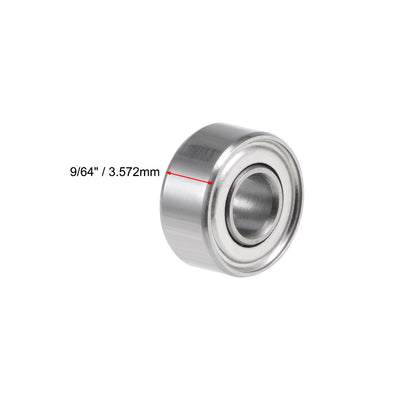 Harfington Uxcell Deep Groove Ball Bearing Inch Double Shielded Chrome Steel P0 Z2