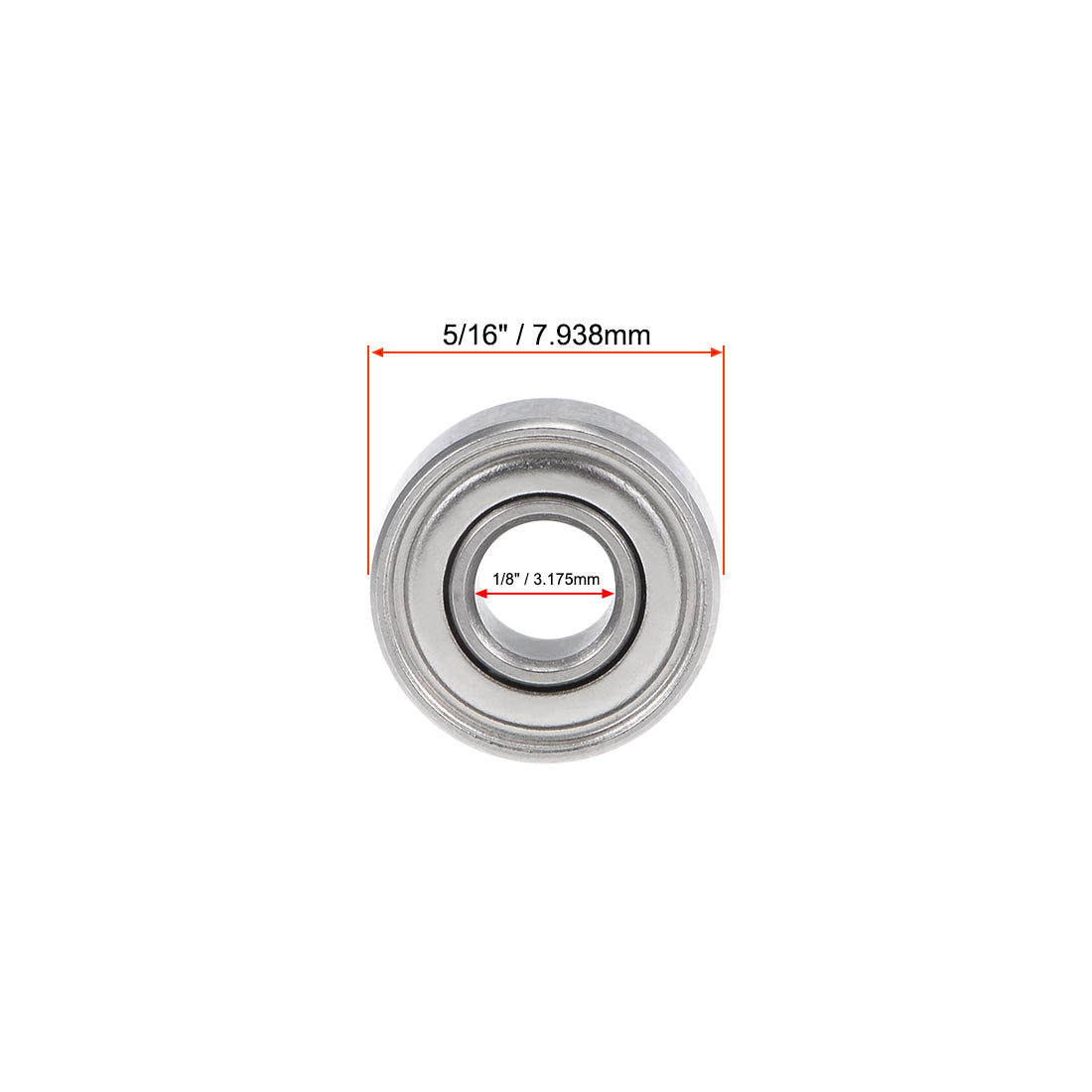 uxcell Uxcell Deep Groove Ball Bearing Inch Double Shielded Chrome Steel P0 Z2