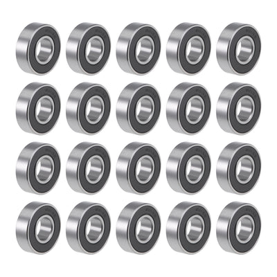 Harfington R6-2RS Deep Groove Ball Bearing 3/8"x7/8"x9/32" Sealed Z2 Lever Bearings 20pcs