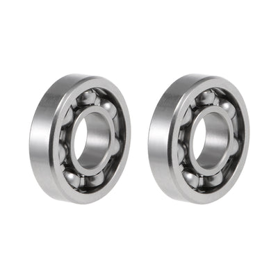 uxcell Uxcell R6 Deep Groove Ball Bearing 3/8"x7/8"x7/32" Open Type Z2 Lever Bearings 2pcs