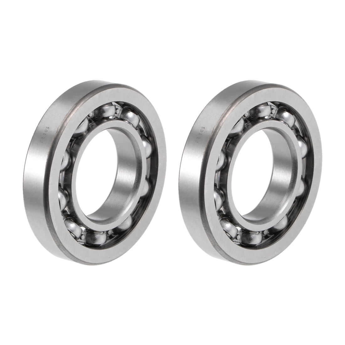 uxcell Uxcell R16 Deep Groove Ball Bearing 1"x2"x3/8" Open Type Z2 Lever Bearings 2pcs