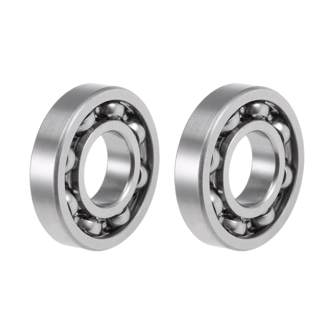 uxcell Uxcell R8 Deep Groove Ball Bearing 1/2"x1-1/8"x1/4" Open Type Z2 Lever Bearings 2pcs