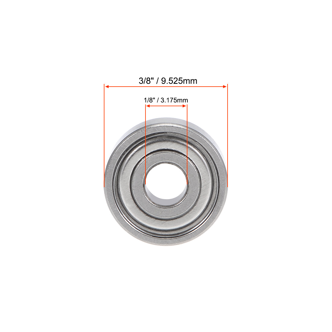 uxcell Uxcell Deep Groove Ball Bearings Inch Double Shielded Chrome Steel P0 Z2 Bearing