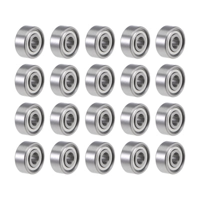 Harfington Uxcell Deep Groove Ball Bearings Inch Double Shielded Chrome Steel P0 Z2 Bearing