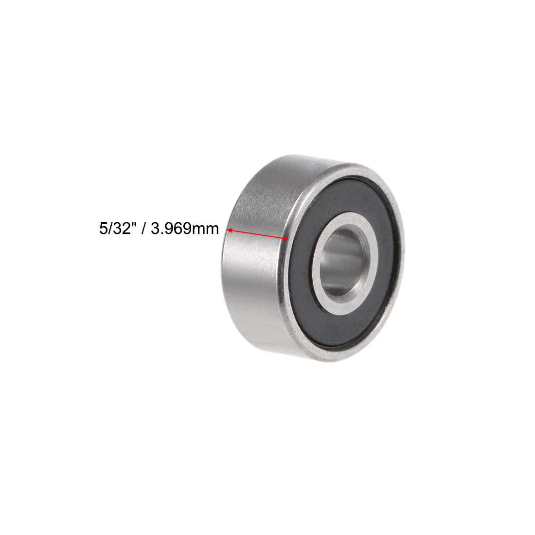 uxcell Uxcell R2-2RS Deep Groove Ball Bearing 1/8"x3/8"x5/32" Sealed Z2 Lever Bearings 10pcs
