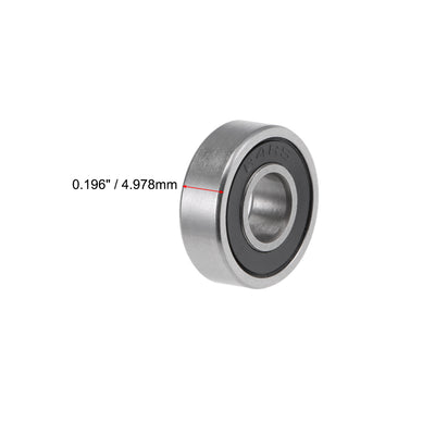 Harfington R4-2RS Deep Groove Ball Bearing 1/4"x5/8"x0.196" Sealed Z2 Lever Bearings 20pcs