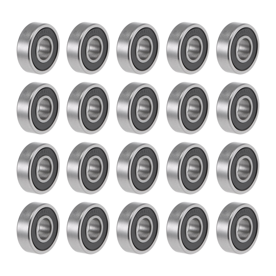 Harfington R4-2RS Deep Groove Ball Bearing 1/4"x5/8"x0.196" Sealed Z2 Lever Bearings 20pcs