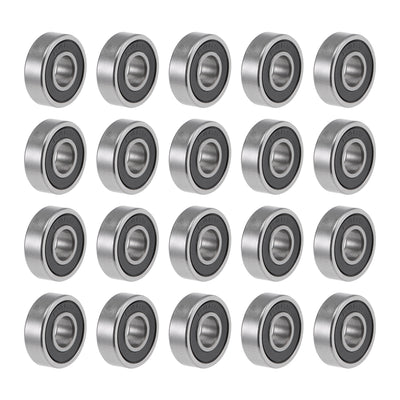 Harfington R4-2RS Deep Groove Ball Bearing 1/4"x5/8"x0.196" Sealed Z2 Lever Bearings 20pcs