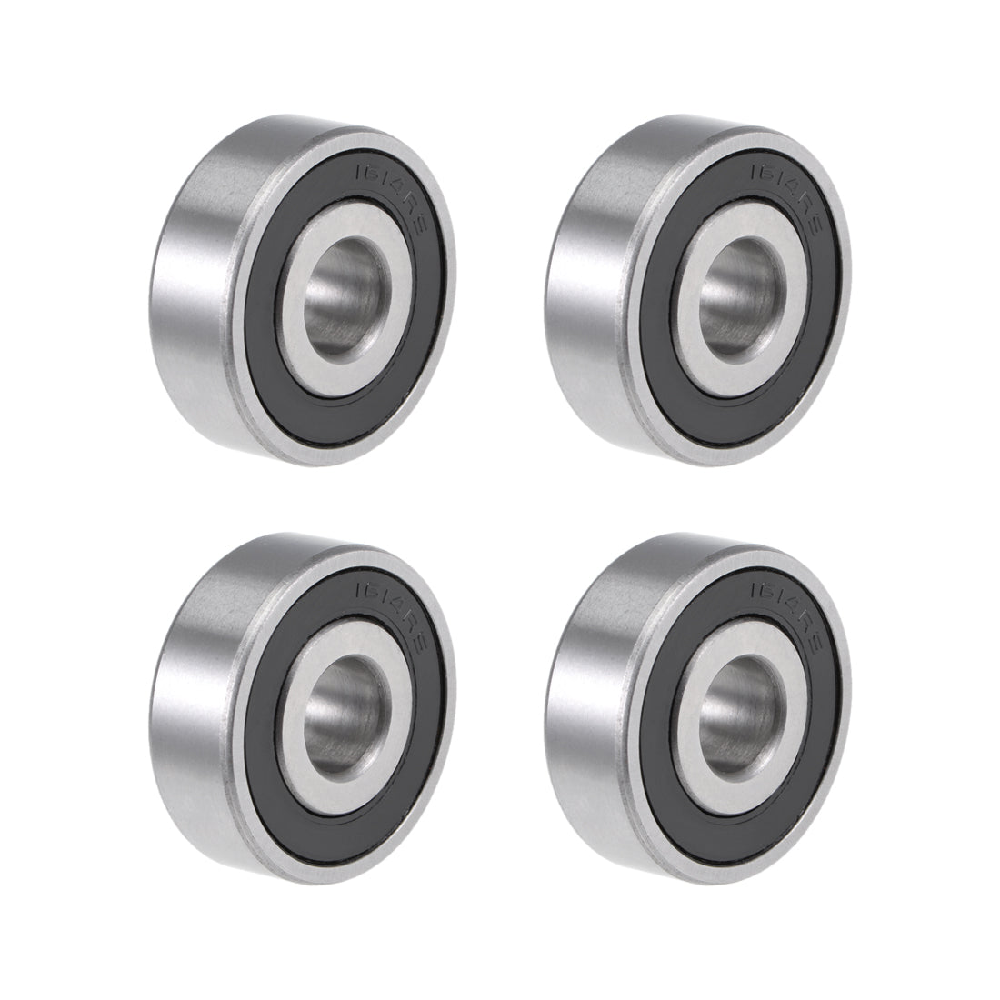 uxcell Uxcell 1614-2RS Deep Groove Ball Bearing 3/8"x1-1/8"x3/8" Sealed Z2 Lever Bearings 4pcs