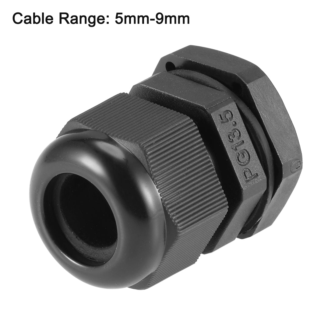 Harfington Cable Gland Waterproof Plastic Conenector Adjustable Locknut 10pcs