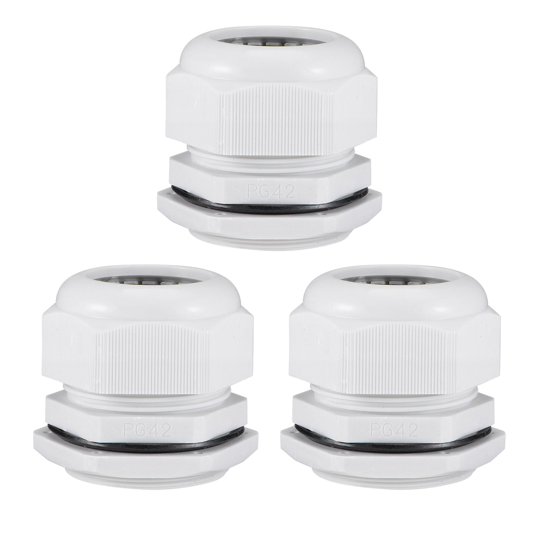 Harfington Cable Gland Waterproof Plastic Connector Adjustable Locknut 3pcs