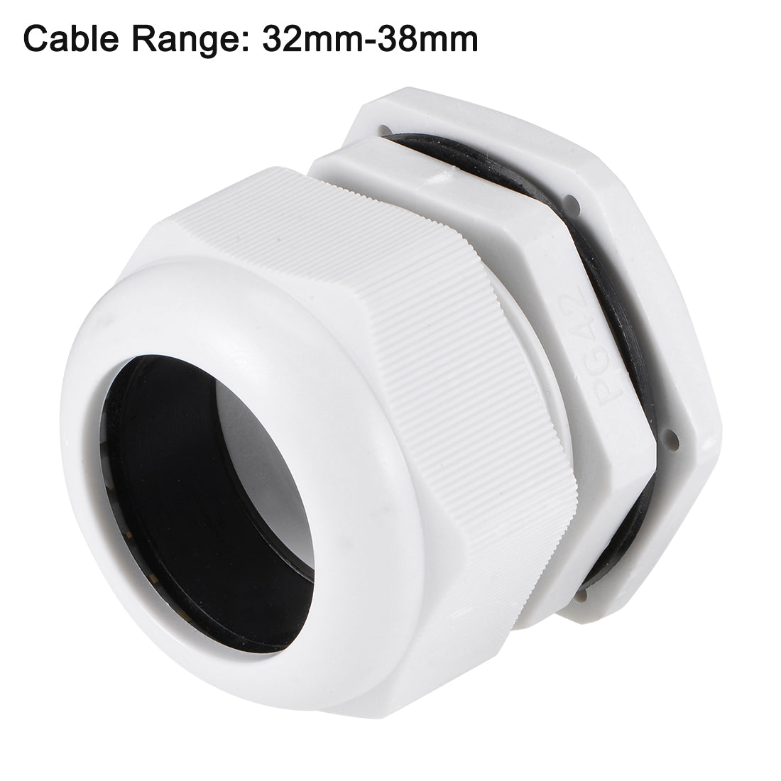 Harfington Cable Gland Waterproof Plastic Conenector Adjustable Locknut 6pcs