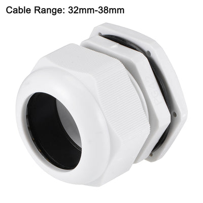 Harfington Cable Gland Waterproof Plastic Conenector Adjustable Locknut 6pcs