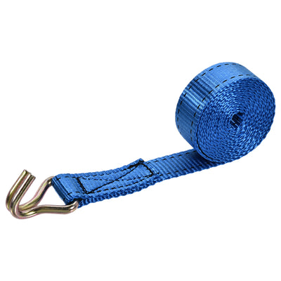 Harfington Ratchet Tie Down Lashing Strap with Double J Hook for Moving Cargo 1pcs