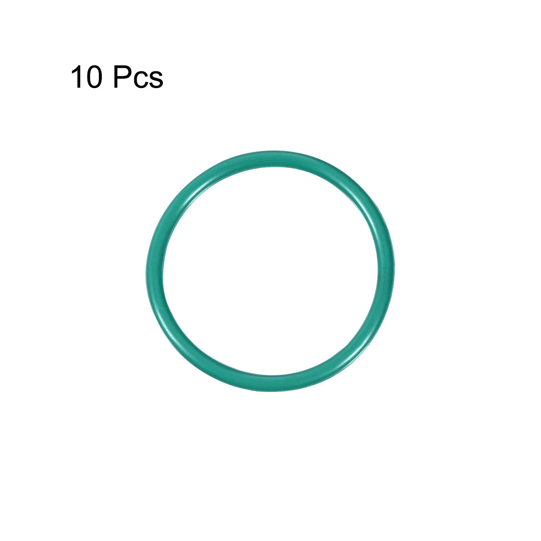 uxcell Uxcell Fluorine Rubber O Rings, 24mm OD, 20.2mm Inner Diameter, 1.9mm Width, Seal Gasket Green 10Pcs