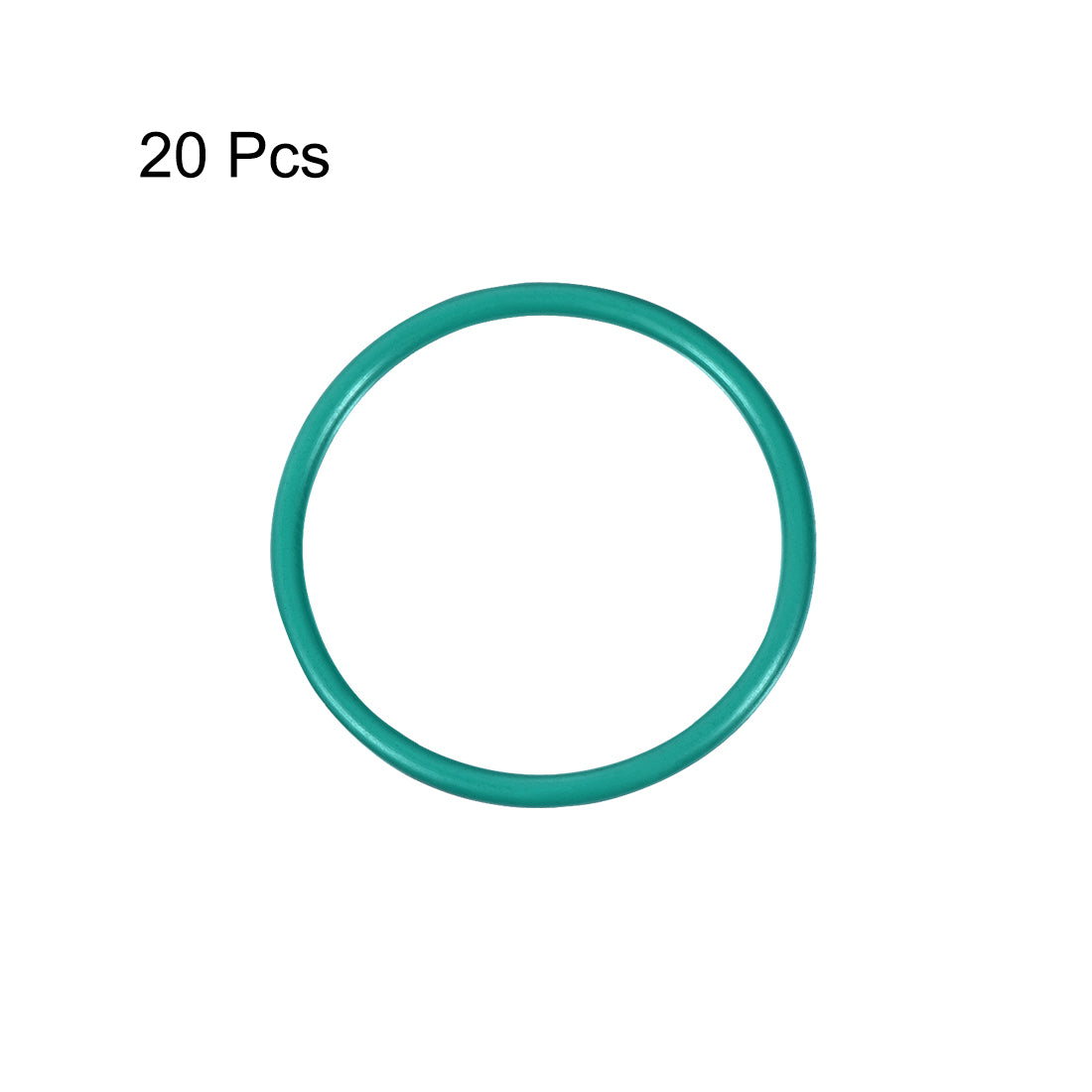 uxcell Fluorine Rubber O Rings, 30mm OD, 26.2mm Inner Diameter, 1.9mm Width, Seal Gasket Green 20Pcs