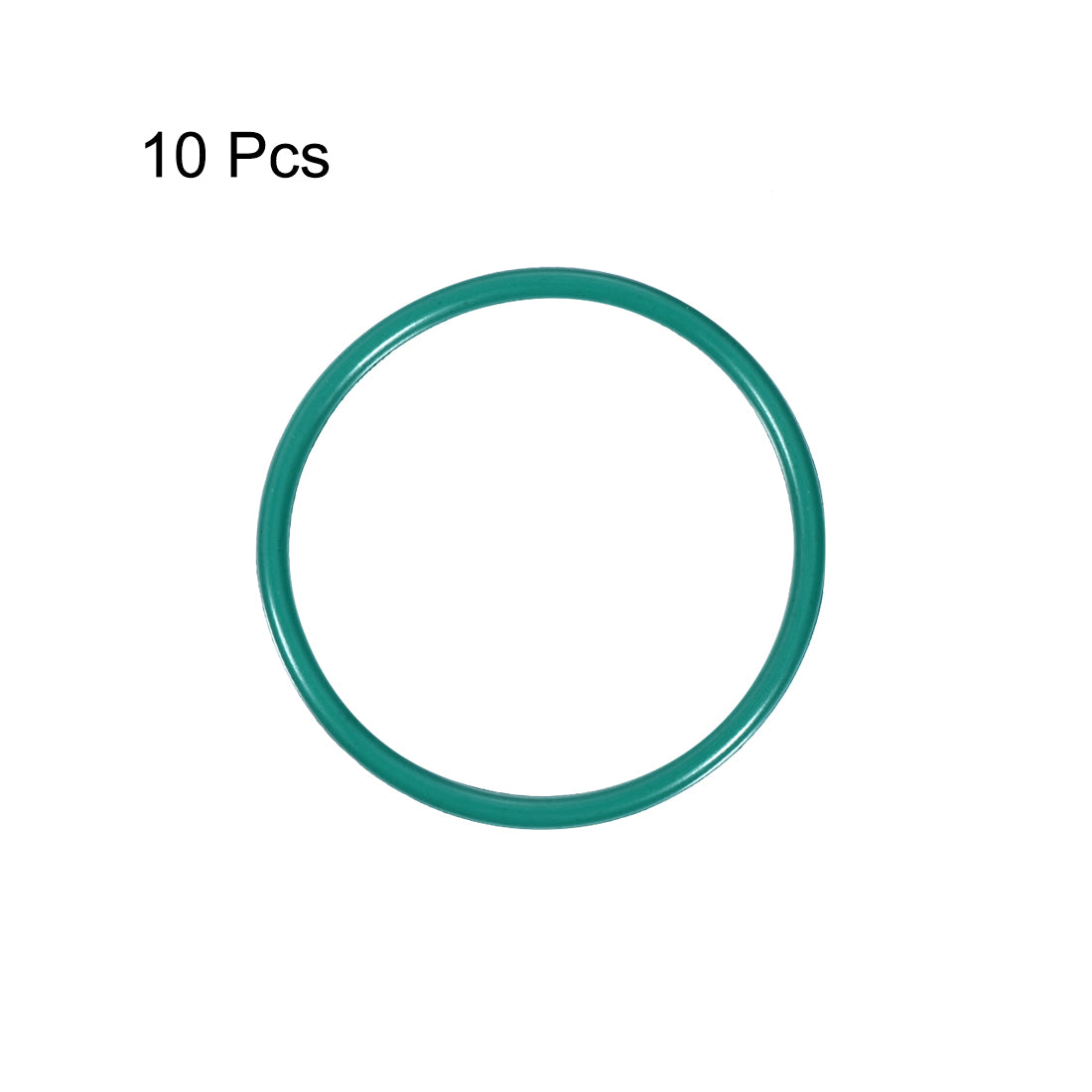 uxcell Uxcell Fluorine Rubber O Rings, 33mm OD, 29.2mm Inner Diameter, 1.9mm Width, Seal Gasket Green 10Pcs
