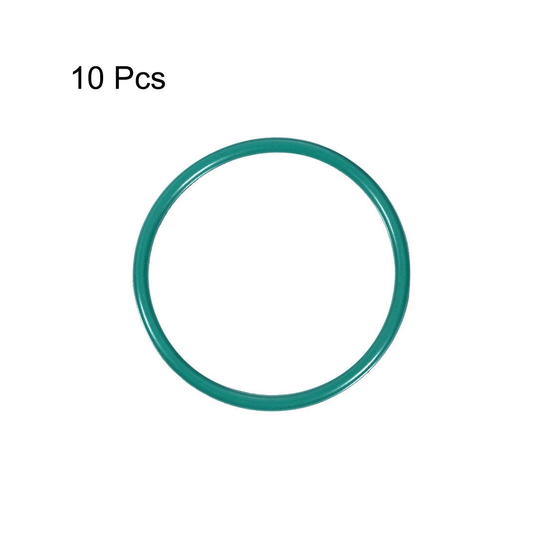 uxcell Uxcell Fluorine Rubber O Rings, 34mm OD, 30.2mm Inner Diameter, 1.9mm Width, Seal Gasket Green 10Pcs