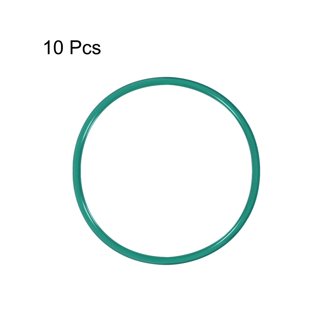 uxcell Uxcell Fluorine Rubber O Rings, 40mm OD, 36.2mm Inner Diameter, 1.9mm Width, Seal Gasket Green 10Pcs