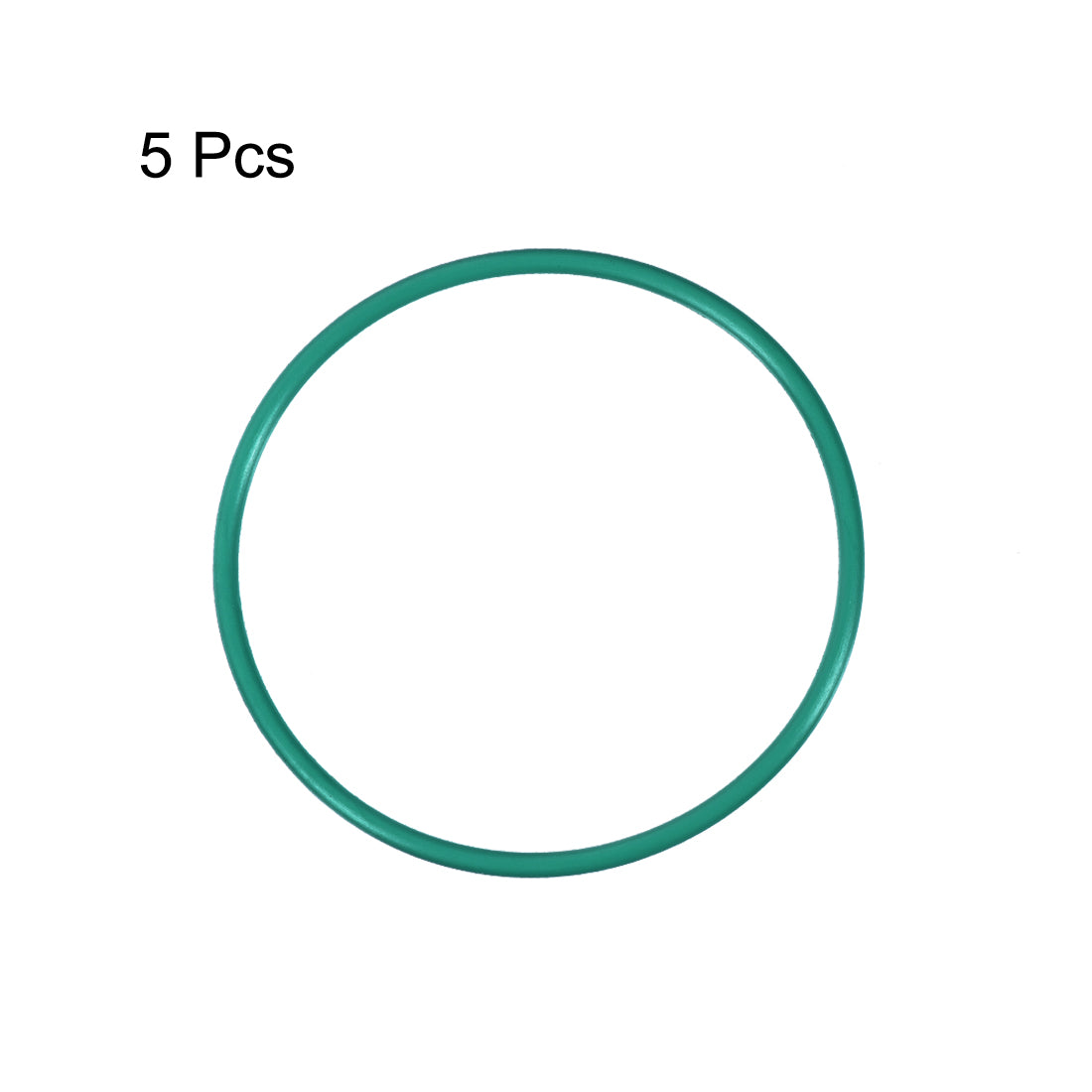 uxcell Uxcell Fluorine Rubber O Rings, 47mm OD, 43.2mm Inner Diameter, 1.9mm Width, Seal Gasket Green 5Pcs
