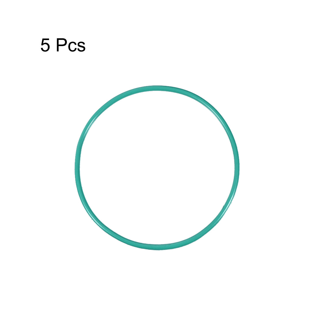 uxcell Uxcell Fluorine Rubber O Rings, 57mm OD, 53.2mm Inner Diameter, 1.9mm Width, Seal Gasket Green 5Pcs