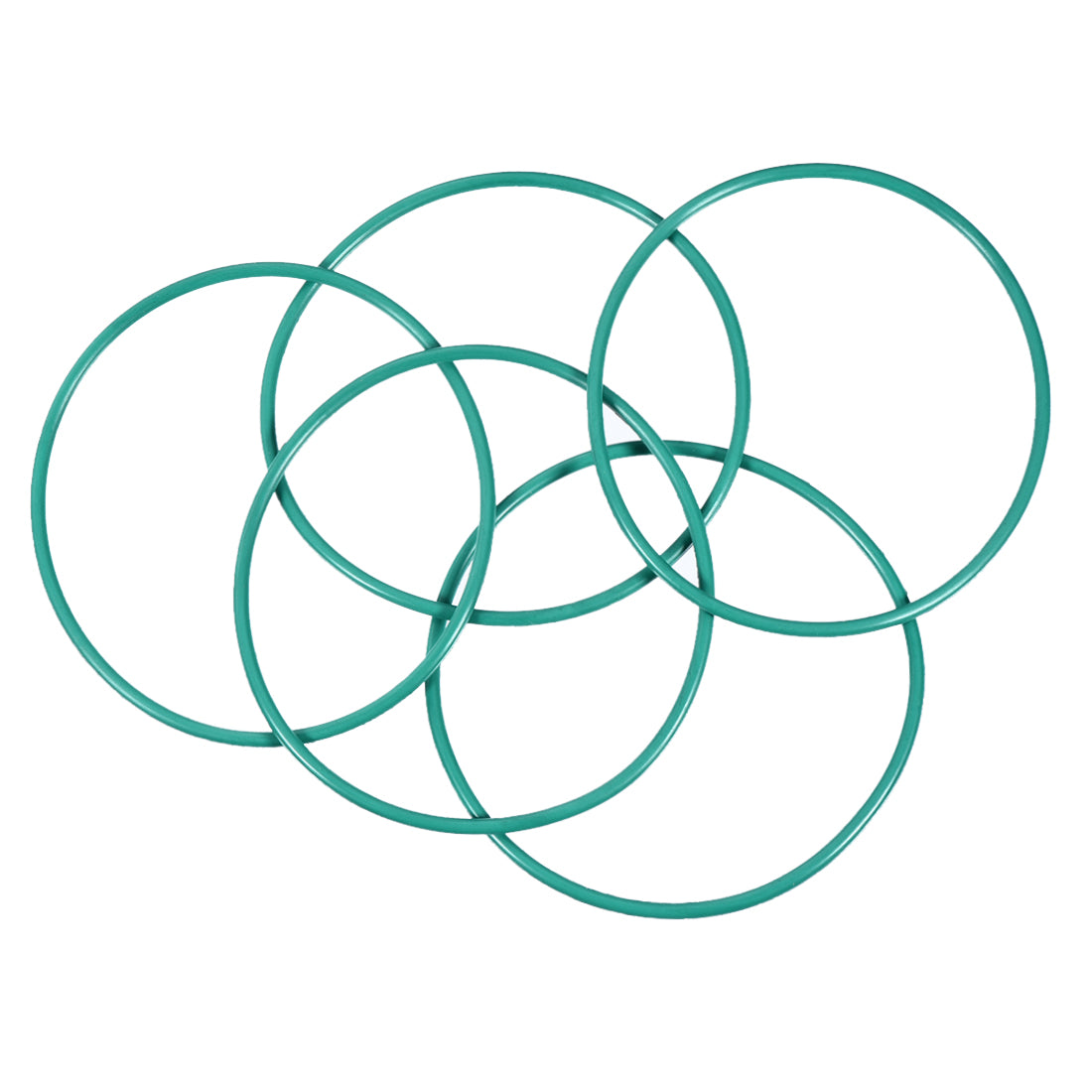 uxcell Uxcell Fluorine Rubber O Rings, 59mm OD, 55.2mm Inner Diameter, 1.9mm Width, Seal Gasket Green 5Pcs