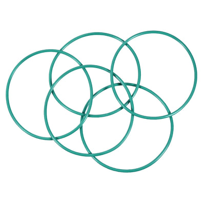 Harfington Uxcell Fluorine Rubber O Rings, 59mm OD, 55.2mm Inner Diameter, 1.9mm Width, Seal Gasket Green 5Pcs