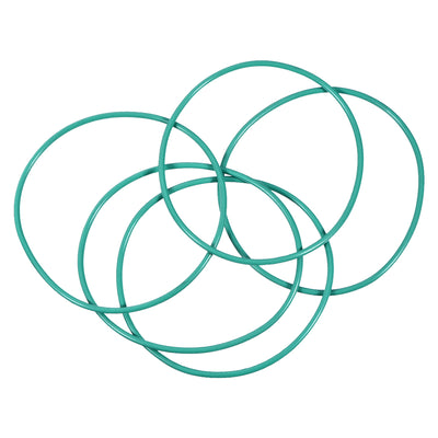 Harfington Uxcell Fluorine Rubber O Rings, 63mm OD, 59.2mm Inner Diameter, 1.9mm Width, Seal Gasket Green 5Pcs